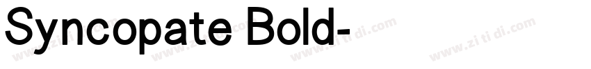 Syncopate Bold字体转换